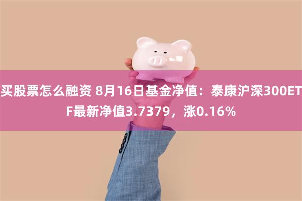 买股票怎么融资 8月16日基金净值：泰康沪深300ETF最新净值3.7379，涨0.16%