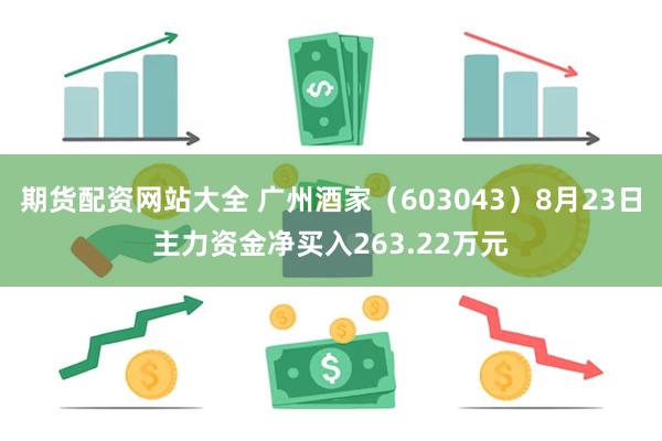 期货配资网站大全 广州酒家（603043）8月23日主力资金净买入263.22万元