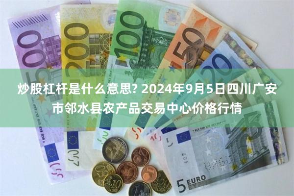 炒股杠杆是什么意思? 2024年9月5日四川广安市邻水县农产品交易中心价格行情