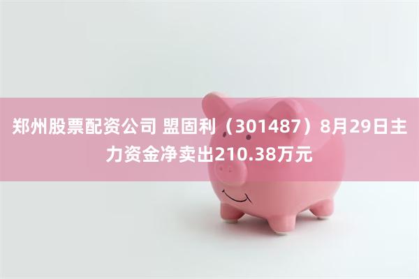 郑州股票配资公司 盟固利（301487）8月29日主力资金净卖出210.38万元